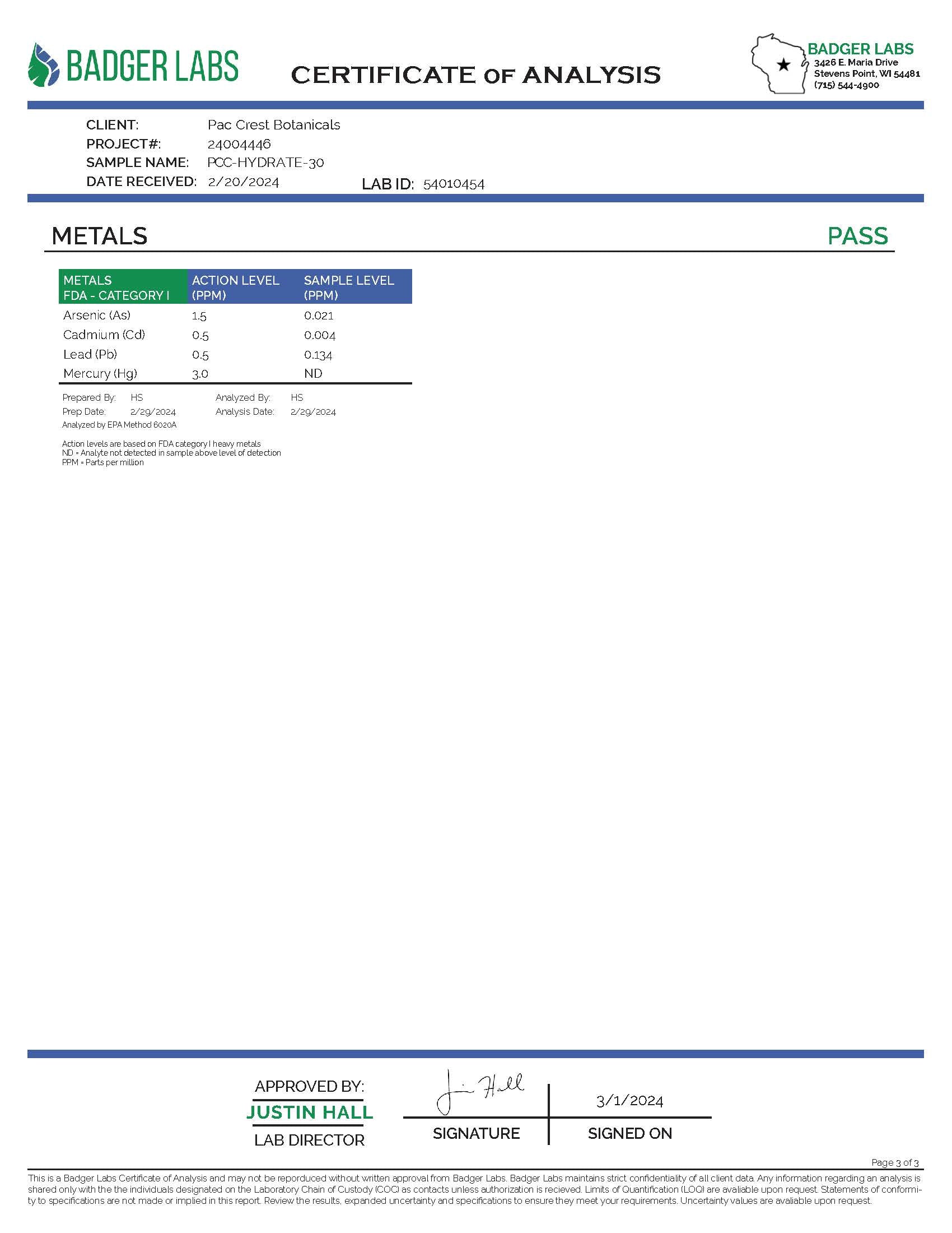 Recovery & Hydration (Electrolyte)